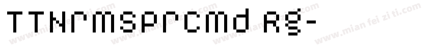 TTNrmsPrCmd Rg字体转换